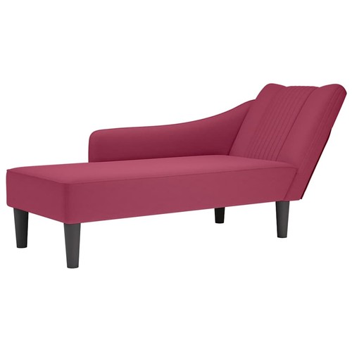 Samt chaiselongue mit rechter - chaiselongue,