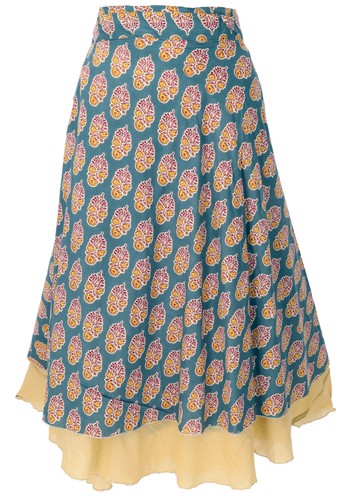 Langer boho wickelrock - langer,