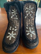 Boots Schuhe Schlupf Gr.36 mit Schmucksteinen