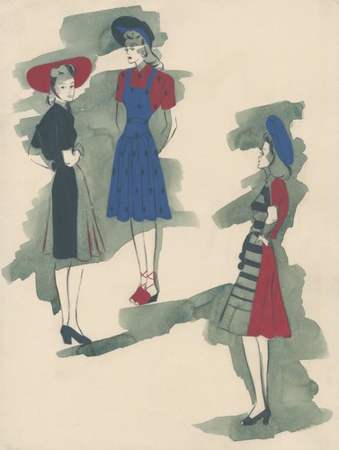 Mode entwurf für damenmode - entwurf,