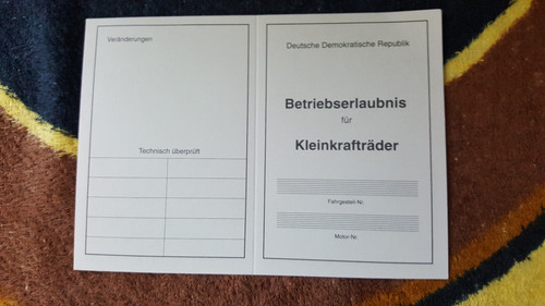 Betriebserlaubnis für