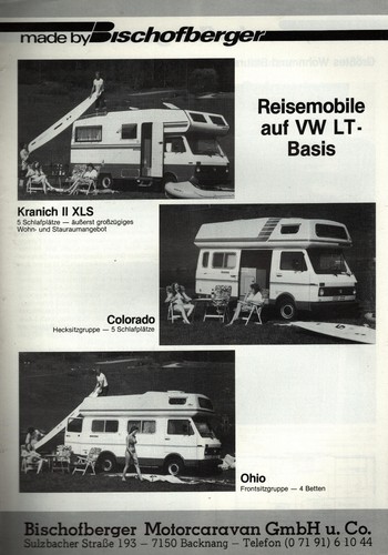 Prospekt camper wohnmobile - camper,