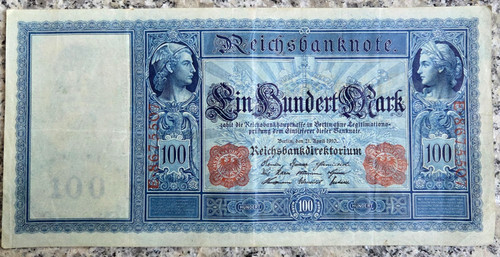Deutsches reich reichsbanknote - reich,