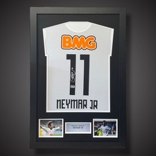 Naymar Jr handsigniertes gerahmtes Barcelona Fußballtrikot mit Echtheitszertifikat £499