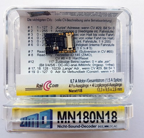 Zimo dekoder mn180n18 - zimo,