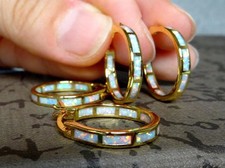 Opal Creolen Feueropal Huggies