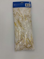 Federboa Weiß Gold 180cm