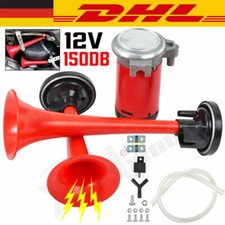 2-Klang 150 DB 12V Fanfare / Hupe / Horn für Auto Kompressor LKW Bus Boot