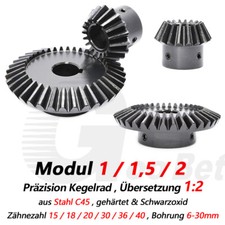Modul 1 1,5 2 Zahnrad Kegelrad