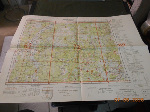 Orig kriegskarte heereskarte - orig.,