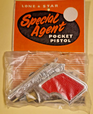 Lone Star Special Agent Pocket Pistol Kinderpistole für Amorces Neu in Ovp 60er