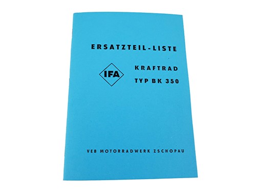 Ersatzteilliste ifa 350 - bk,