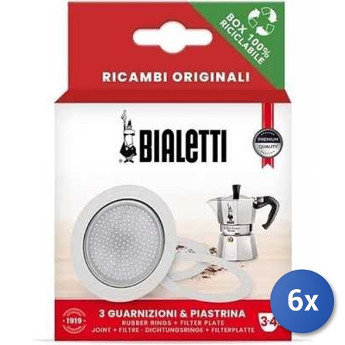 Bialetti ersatzdichtung - 6x,