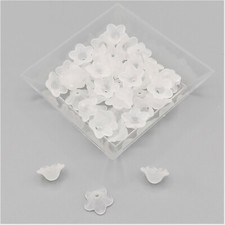 100 Acryl Perlen Blüten