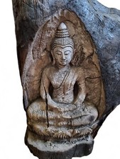 Buddha Teakholz Schnitzerei