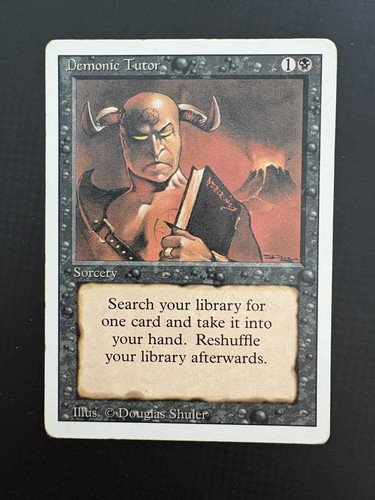 Mtg demonic tutor - mtg, 1x