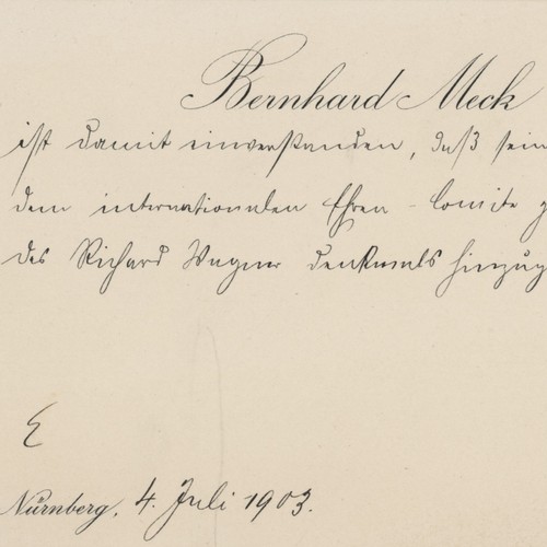 Karte konsul berhard meck - konsul,