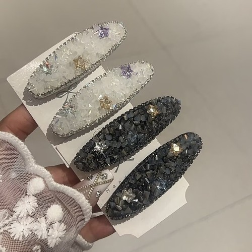 Haarspange strass oval - haarspange,