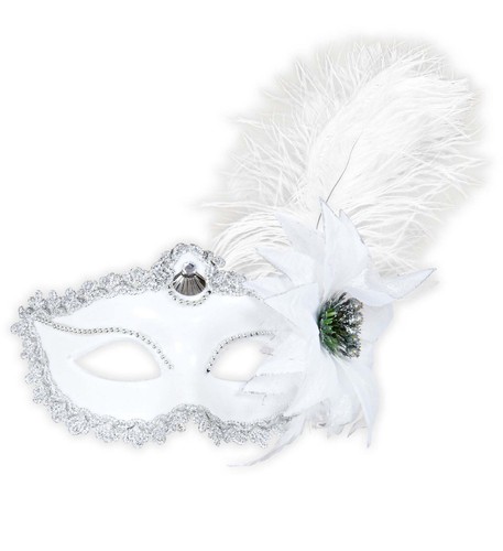 Venedig maskenball maske - maske, weiß