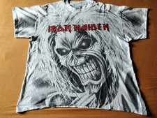 IRON MAIDEN  SHIRT Gr. XL Old 1999 ALLOVER SCREEN STARS Vintage Shirt  Metal 
