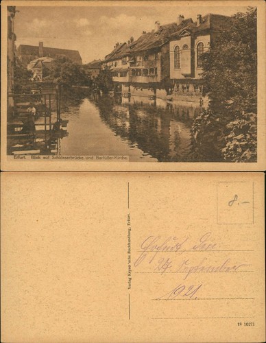 Ansichtskarte erfurt blick - erfurt,