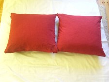 2 x Dekokissen rot Kissen