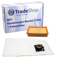 SET: Mikrovlies-Beutel (10x) + Faltenfilter für Festool FIS-CTM 22, Swirl R 23