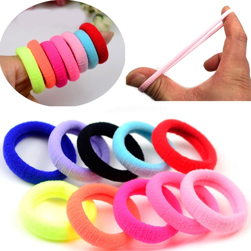 50x haargummi schwarz haarband - haargummi,