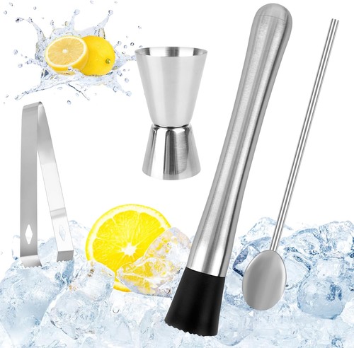 Cocktailstößel aus edelstahl - cocktailstößel,