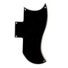 Pickguard Schwarz Half Seite