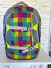 satch pack Schulrucksack TOP Zustand Ergonomie Reflektoren neon unisex