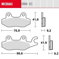 Bremsbelag für Kawasaki Z 125