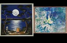 2 verschiedene Acrylbilder –