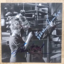 Edgar Wallace Dreharbeitenfoto Augen signiert Joachim Fuchsberger & Karin Baal