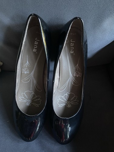 Jana lack pumps schwarz - ,