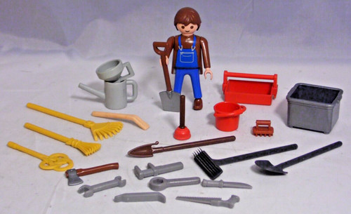 Playmobil mann kiste - mann, kanne