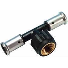 Press Fit Henco T-Buchse Mitte 26x1/2"x26 