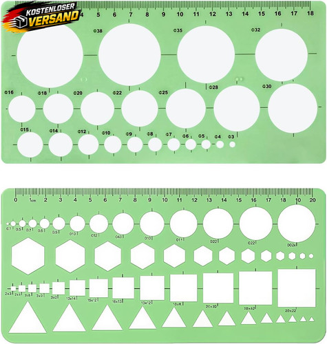Kreisschablonen set für - set,