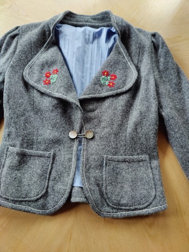 Trachtenjacke grau 38 - trachtenjacke,