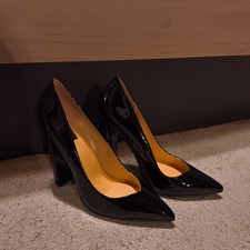 Giaro ALINA black shiny high heel pumps sky high block heel Gr. 41