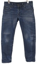 G-Star 3301 Low Tapered Herrenjeans W32/L32 Knopf Neu Freizeit Whiskers