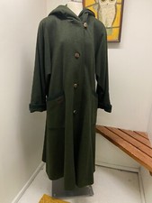Green Wool Trench Coat by