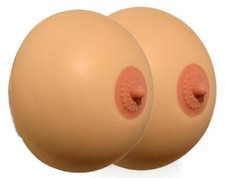 2x erotischer Handtrainer Busen Knetball Massageball Boobs Anti Stress Ball ()
