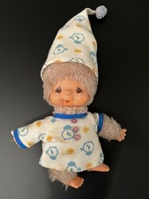 Vintage Monchichi - hell / lange Ohren / Schlafanzug/ Nachthemd