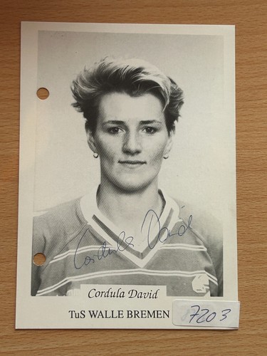 Cordula david autogrammkarte - cordula,
