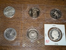 6 Stück 5 DM Münze BRD PP