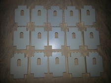 LEGO, 15x Wand Mauer Paneele Panele, 4444, Piraten, weiß, vintage