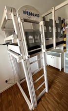 Hochbett Woodland Winnipeg (wie Billi Bolli) mit Zubehör