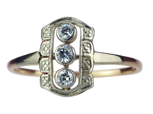 Jugendstil 585 gold 950 - gold,