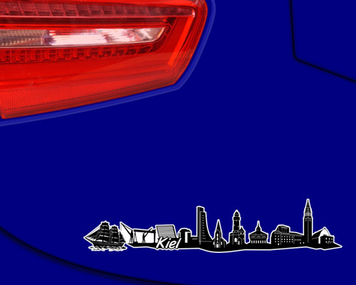 Kiel skyline aufkleber sticker - kiel,